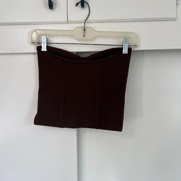 Joah Brown Bustier Tube Top - Picture 6 of 7